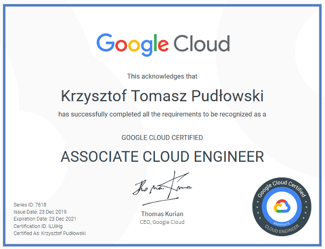 Google Associate Cloud Engineer